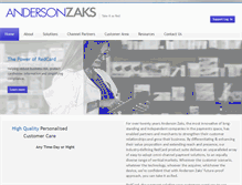 Tablet Screenshot of andersonzaks.com